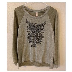 Long sleeve owl tee